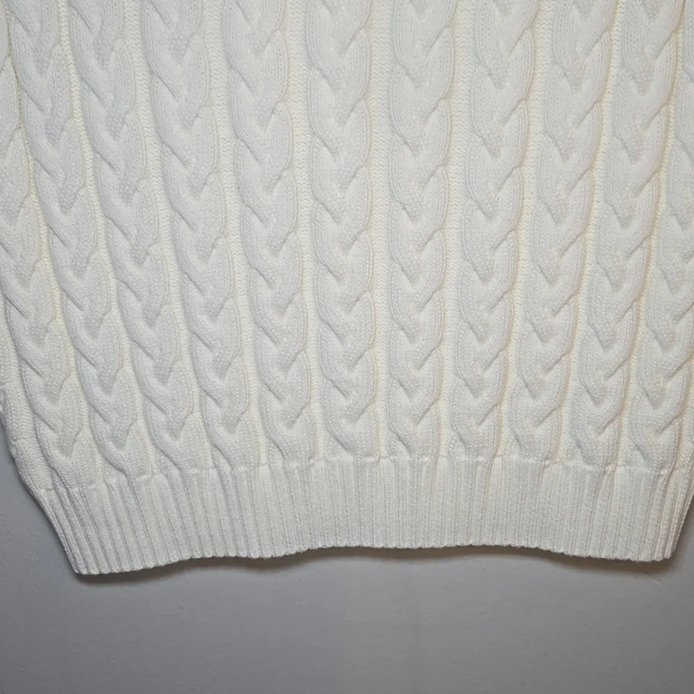 Faherty Sunwashed Organic Cotton Knit Sweater Vest NWT